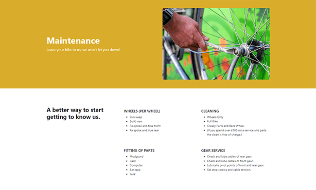 Image of maintenance page