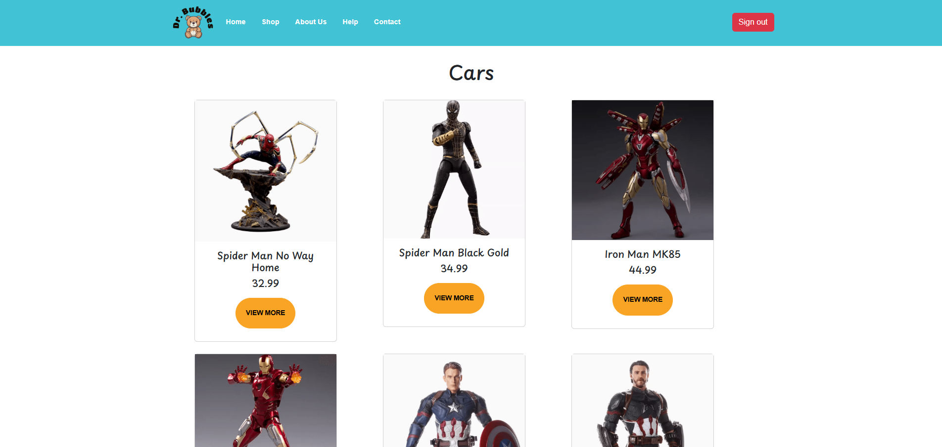 Image of shop page